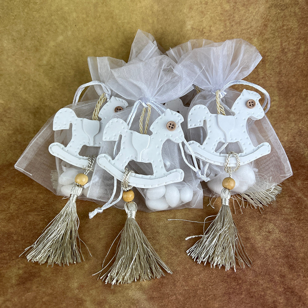 FB1RH2 Christening Favours Bonbonieres White