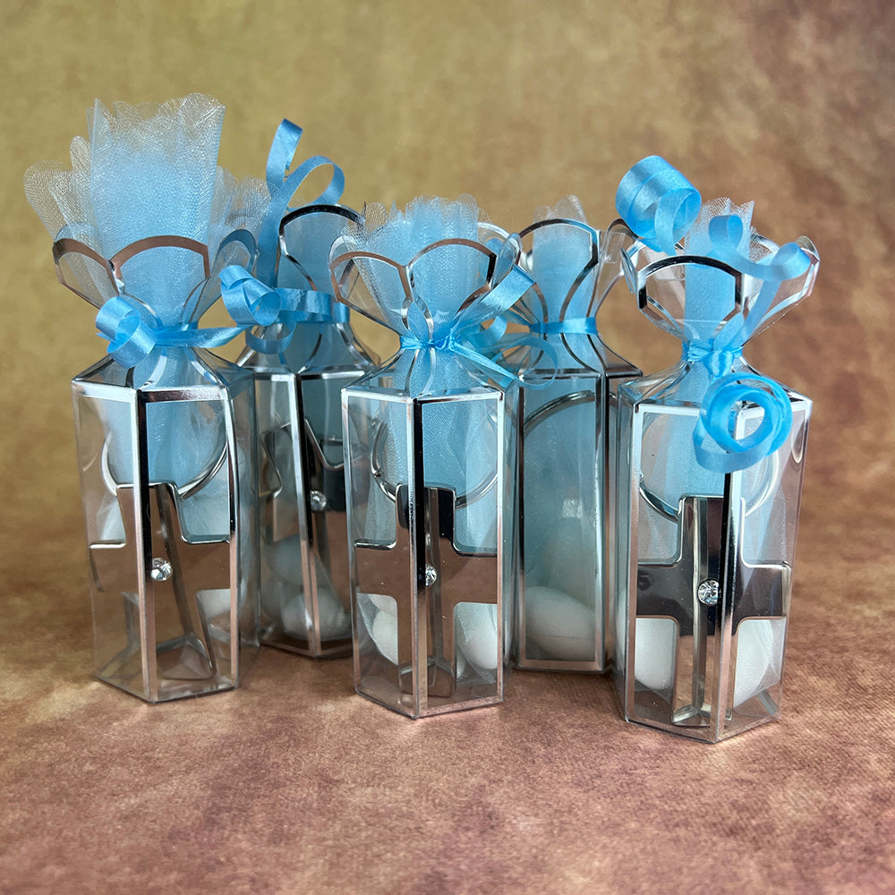 FSL1KR12 Christening Favours Bonbonieres Blue