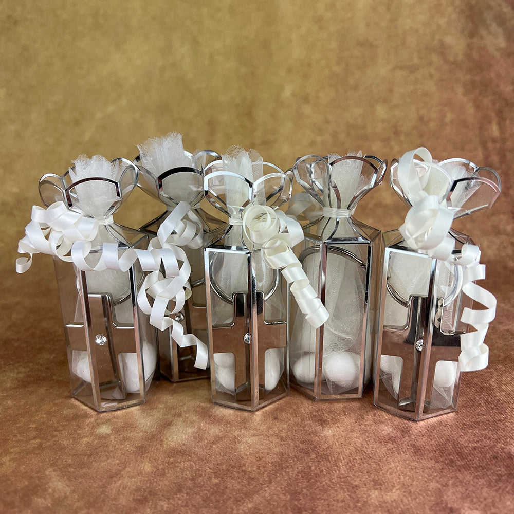 FSL1KR12 Christening Favours Bonbonieres Ivory