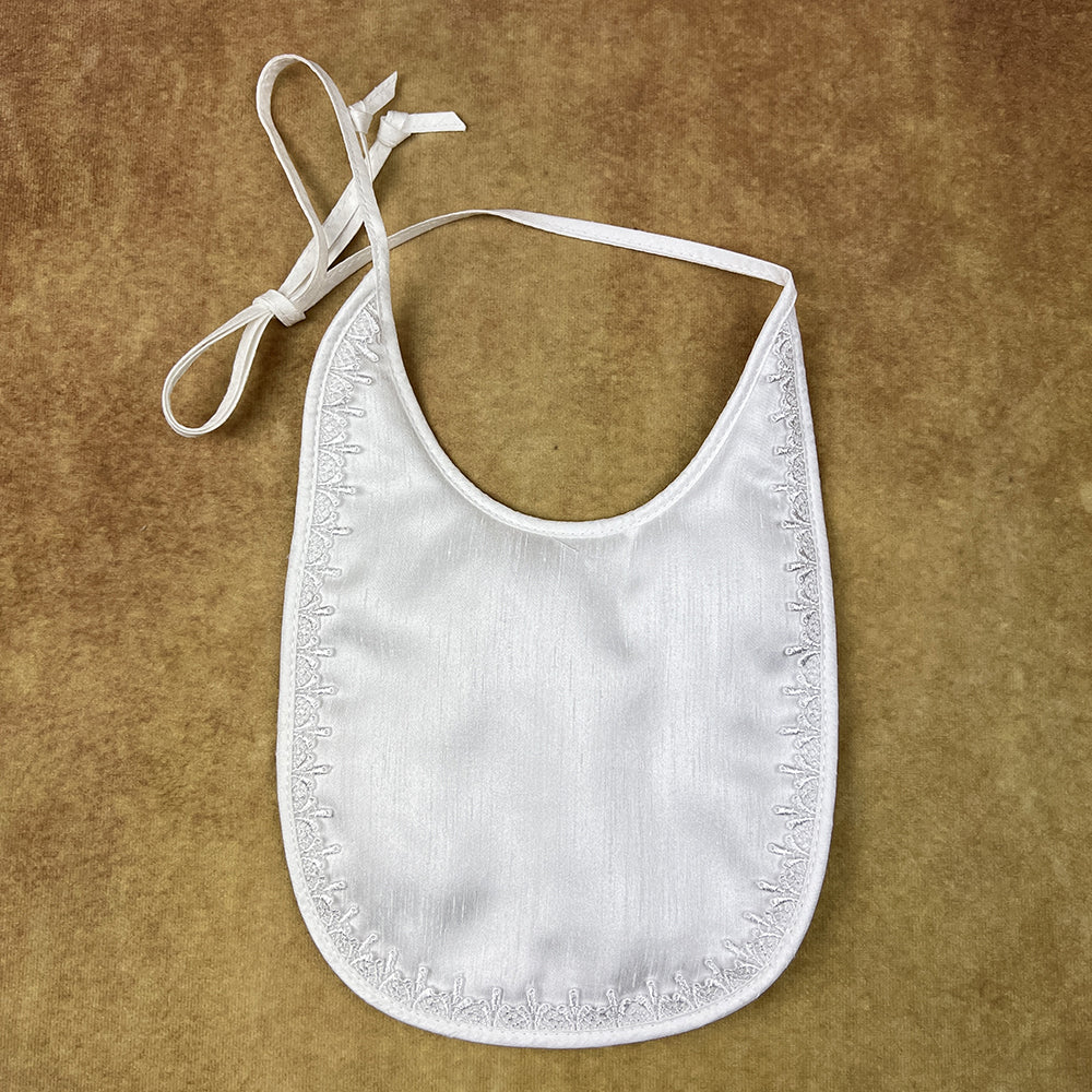 Girls Bib KBIT01 White Personalised