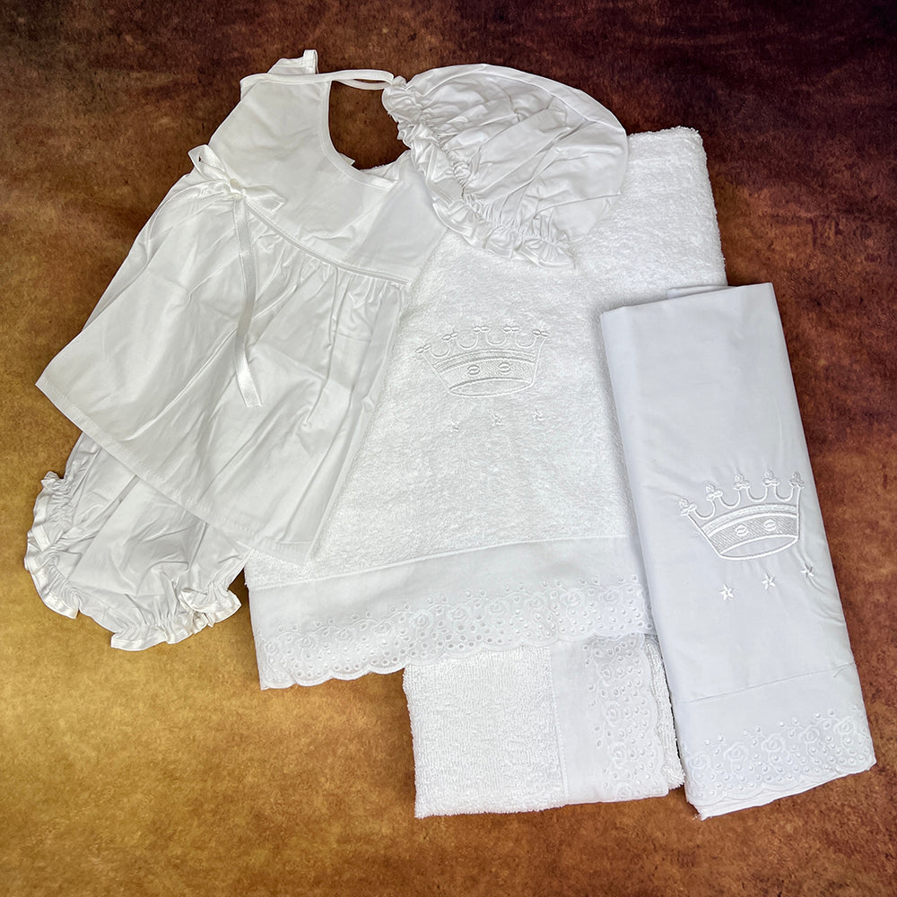 Girls Orthodox Christening Miropania Set MGCR01 White