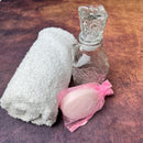 Greek Orthodox Classic Oil Bottle Soap Towel Pink