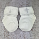 Unisex Socks With Cross JS2122 White