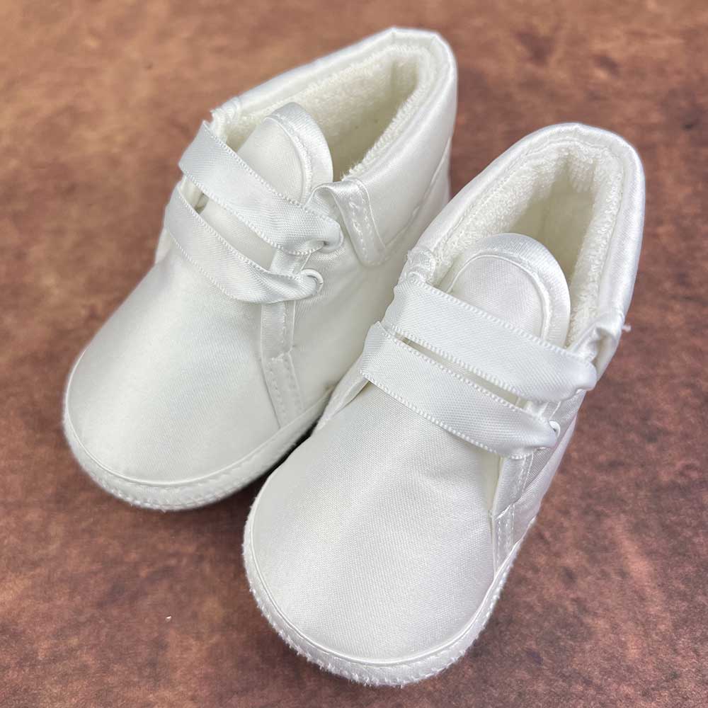 KBBCG Boys Christening Shoes White