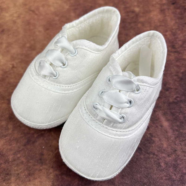 KBP Boys Christening Shoes White Personalised