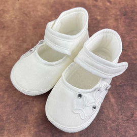KGDB Girls Christening Shoes White Personalised