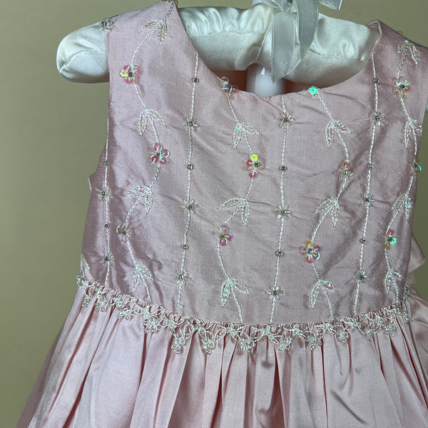 Little Darlings Party Dress D5200 Pink Detail