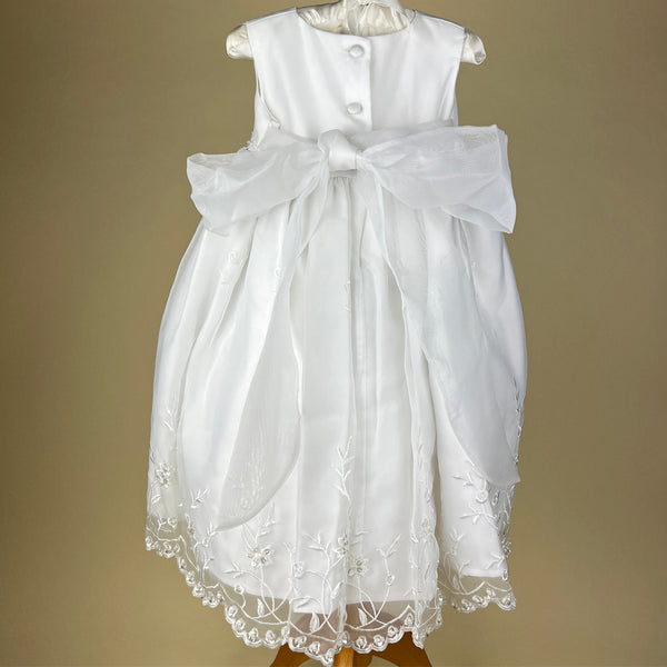 Pretty Princess Christening Dress 6729 White Back