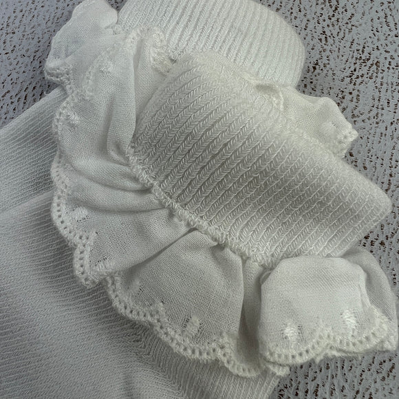 Sophie Lace S5263 Girls Socks White Zoom