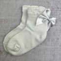 Ribbon S5266 Girls- Socks White