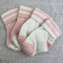 S5281 Venice Girls Socks Pink and White 2Pack