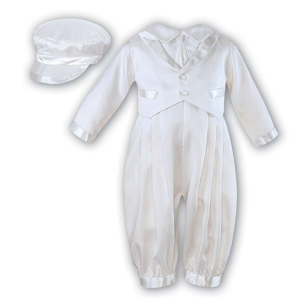 Sarah Louise Boys Christening Suit 210 Ivory