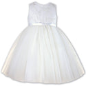 Sarah Louise Ceremonial Ballerina Length Dress Ivory 070035