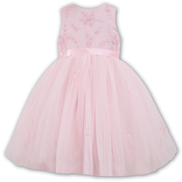 Sarah Louise Ceremonial Ballerina Length Dress Pink 070035