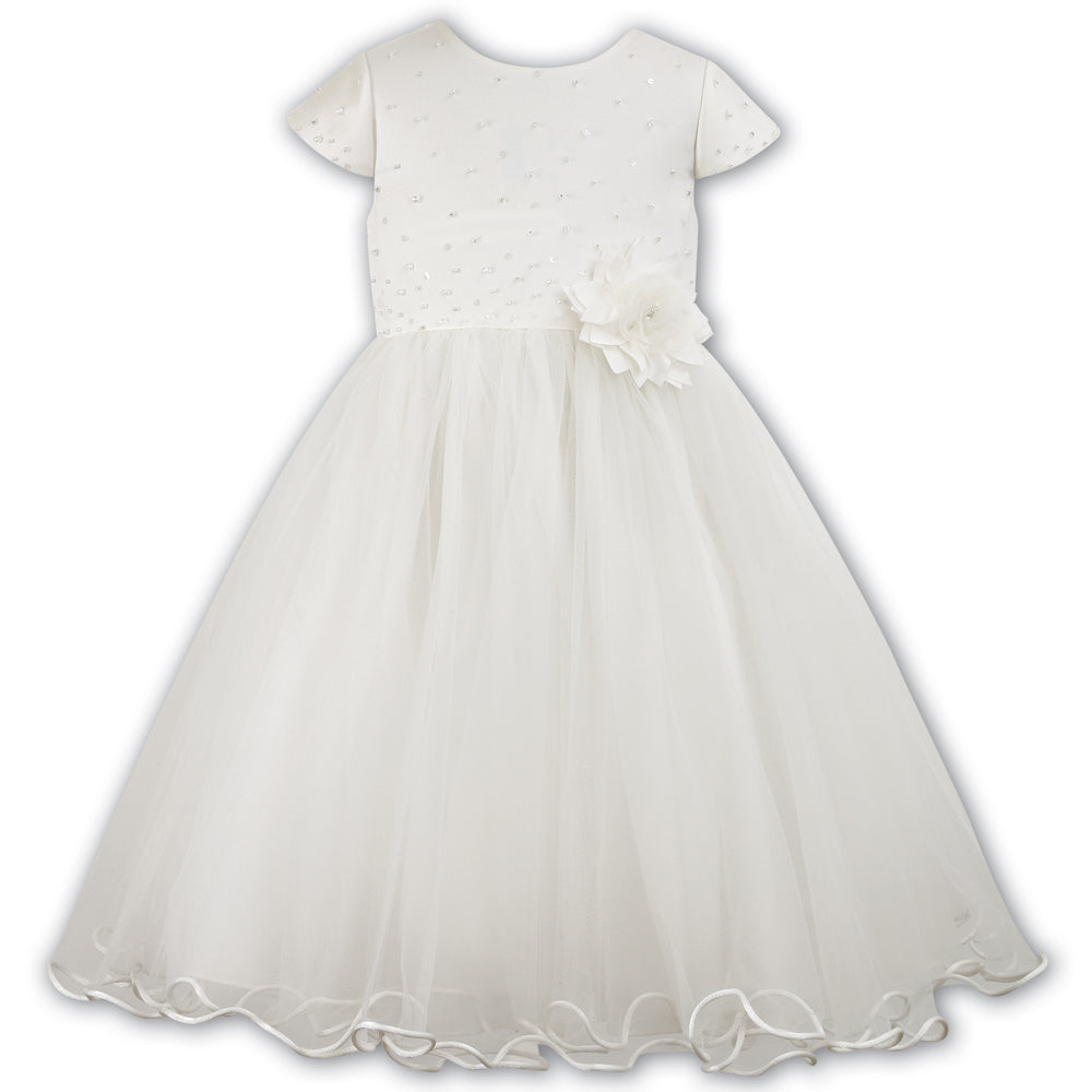 Sarah Louise Ceremonial Ballerina Length Dress 070036 Ivory