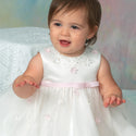 Sarah Louise Ceremonial Ballerina Length Dress 070054 Ivory Worn By Baby