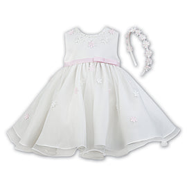 Sarah Louise Ceremonial Ballerina Length Dress 070054 Ivory