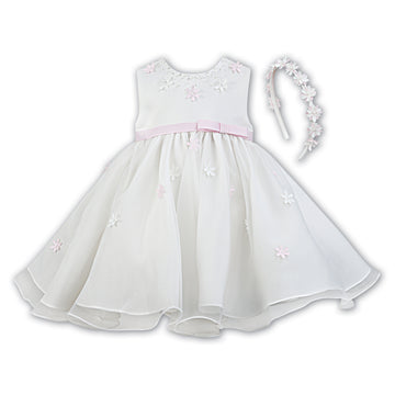 Sarah Louise Ceremonial Ballerina Length Dress 070054 Ivory