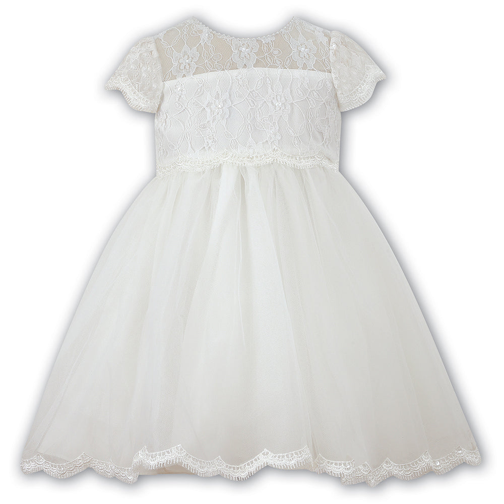 Sarah Louise Ceremonial Ballerina Length Dress 070060 Ivory