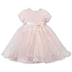 Sarah Louise Ceremonial Ballerina Length Dress 070064 Ivory and Peach