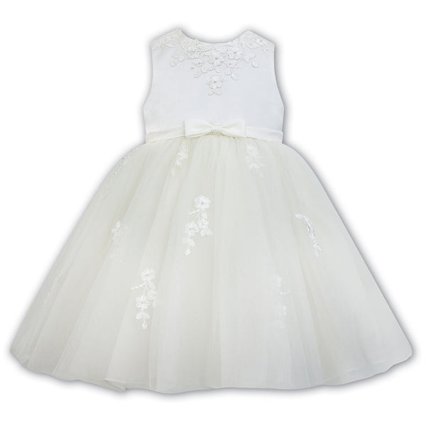 Sarah Louise Ceremonial Ballerina Length Dress 070073 Ivory
