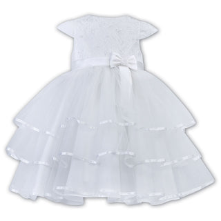 Sarah Louise Ceremonial Ballerina Length Dress 070122 White 