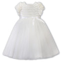 Sarah Louise Ceremonial Ballerina Length Dress 070155 Ivory 