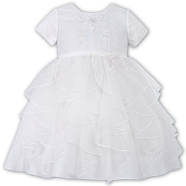 Sarah Louise Ceremonial Ballerina Length Dress 10176 White