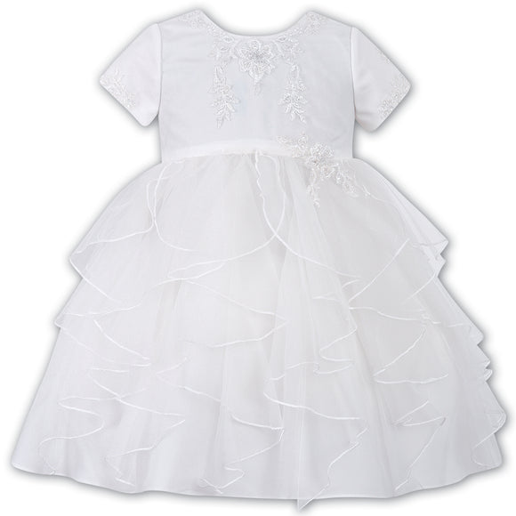 Sarah Louise Ceremonial Ballerina Length Dress 10176 White