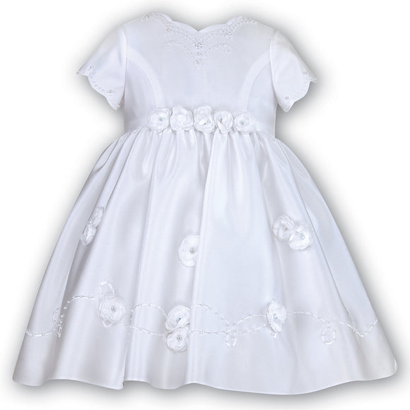 Sarah Louise Ceremonial Ballerina Length Dress 8466 White