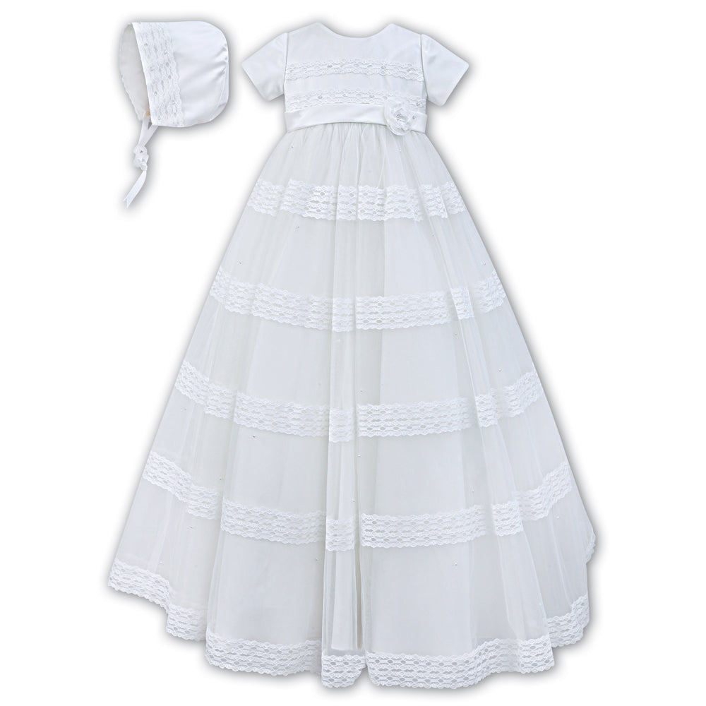 Sarah Louise Christening Gown 001170 White