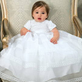 Sarah Louise Christening Gown 001170 Worn By Baby