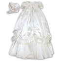 Sarah Louise Christening Robe And Bonnet 001144 Ivory