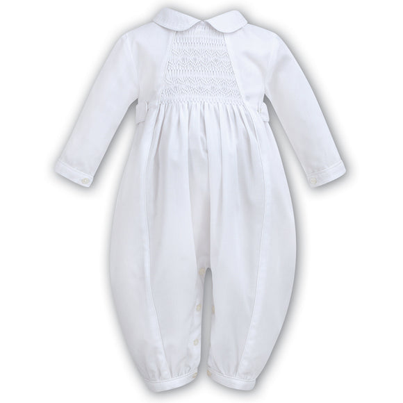 Sarah Louise Long Sleeve Romper 8976A White