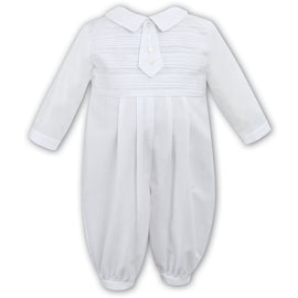 Sarah Louise Long Sleeve Romper 9971 White