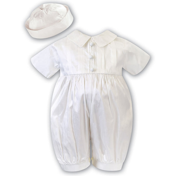 Sarah Louise Romper And Hat 002214 Ivory