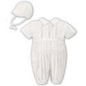 Sarah Louise Short Sleeve Romper And Hat 002209S Ivory