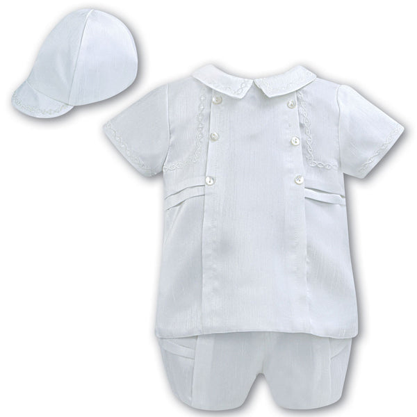 Sarah Louise Top Shorts And Hat 002225S White