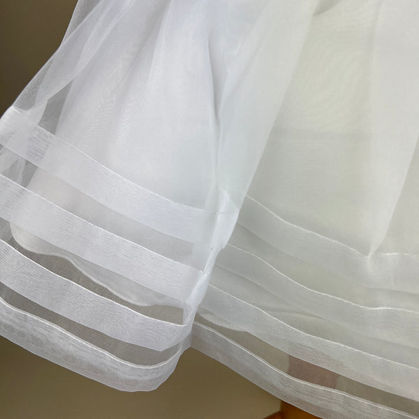 Sevva Mode De Paris Girls Party Dress ABIGAIL White Detail Bottom