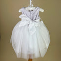 Sevva Mode De Paris Girls Party Dress PC1025B White Lilac Back