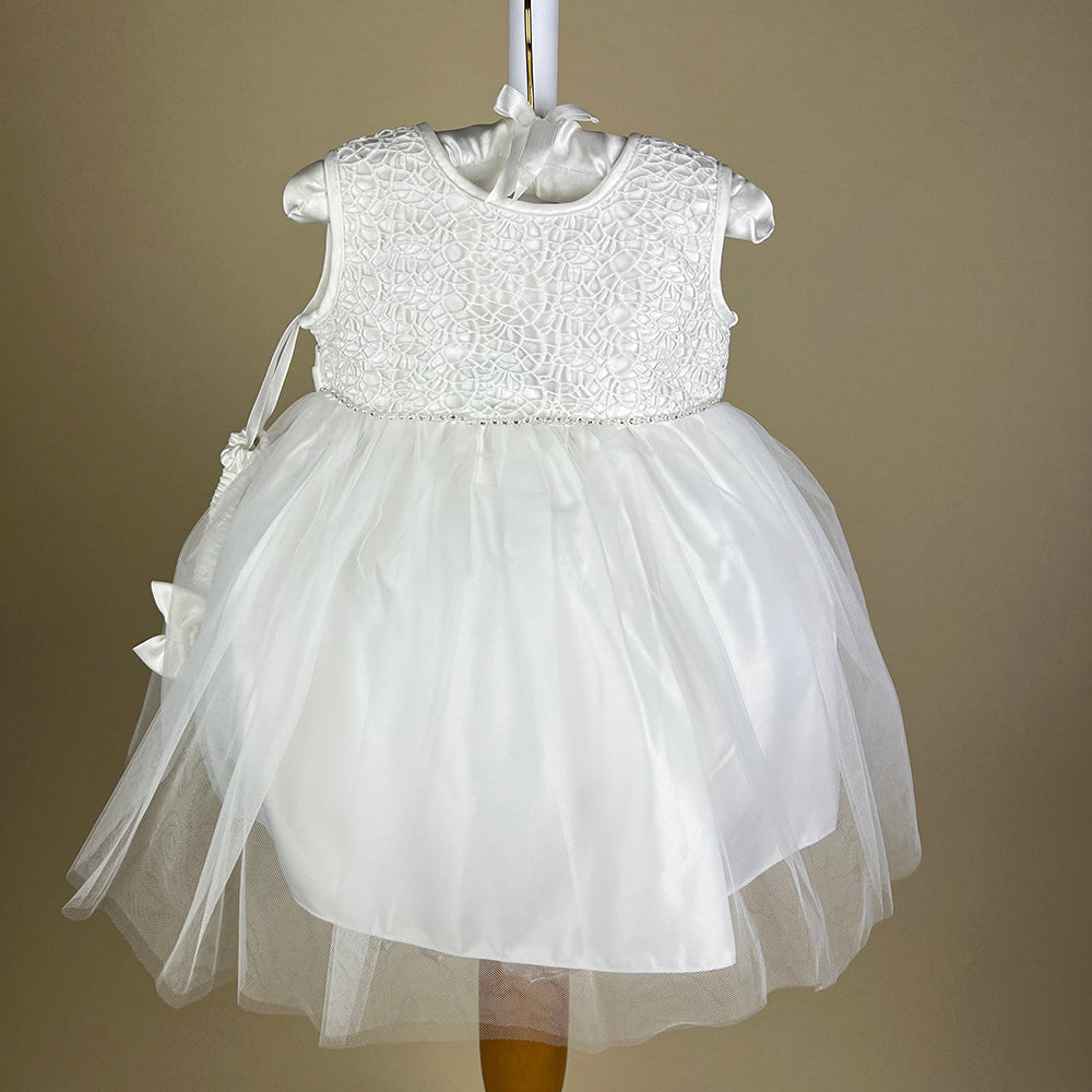 Sevva Mode De Paris Girls Party Dress ROSE Ivory