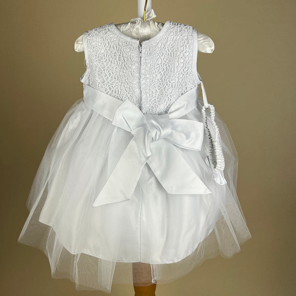 Sevva Mode De Paris Girls Party Dress ROSE White Back