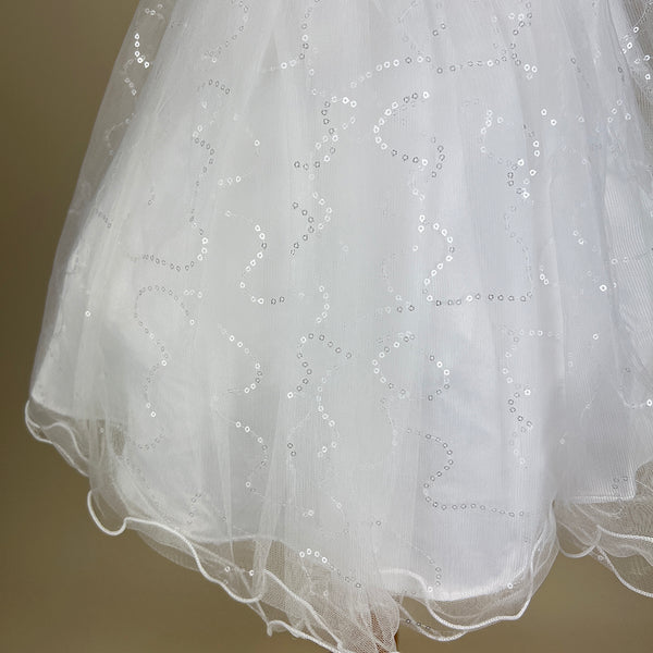 Sevva Mode De Paris Girls Party Dress WILLOW White Detail Bottom