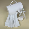 Small Keepsake Bag 1102W White With Oil Bottle Hand Towel Soap